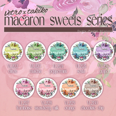 【VL2122-30】 macaron sweetsシリーズ全9色セット 【takiko× VETRO】